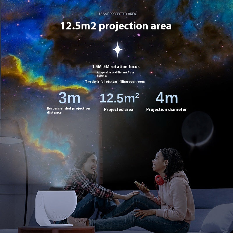 360° Galaxy Star Projector – LED Night Light