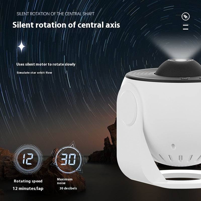 360° Galaxy Star Projector – LED Night Light