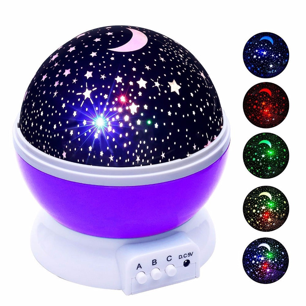 Galaxy Star Projector and Rotating LED Night Light